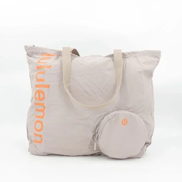 Lululemon Packable Large Tote 30L Raw Linen Beige OS - Picture 2 of 16